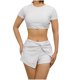 thumbnail image 2 of Trajes de baño Amzcrzy Tankini para mujer, trajes de baño, trajes de baño, bikini, moda, cómodo bikini de color sólido, traje de baño de color liso para mujer, conjuntos de bikinis blanco, M, 2 of 6