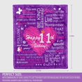 thumbnail image 2 of LHSHID 11th Birthday Gifts for Girls 11th Birthday Decorations for Girls 11th Birthday Blankets 11th Birthday Gifts for Girls Happy 11th Birthday Throw Blanket 60"x80", 2 of 8