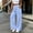 Sky Blue, variant on Kctiaxy Gray Sweatpants Women Drawstring Side Button Split Open Bottom Sweat Pants Casual Solid Color Loose Wide Leg Pants with Pockets XL