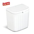 thumbnail image 2 of Glad Kitchen Compost Trash Can, 1.8 Gallon Plastic Garbage Bin, White, 2 of 10