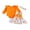 Orange, variant on Cjfdfy Newborn Baby Girl Halloween Outfit My First Halloween Ruffle Long Sleeve Romper Ghost Pumpkin Dress Bow Headband Three Piece Set Infant Cute Halloween Fall Winter Outfit
