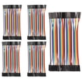 thumbnail image 4 of Eigraketly Cable de puente de 40 pines, 5 uds., 10cm a hembra, Cable de placa de pruebas multicolor multifuncional para laboratorio de experimentos Medidores de medidas dimensionales Eigraketly TO002891-00, 4 of 6
