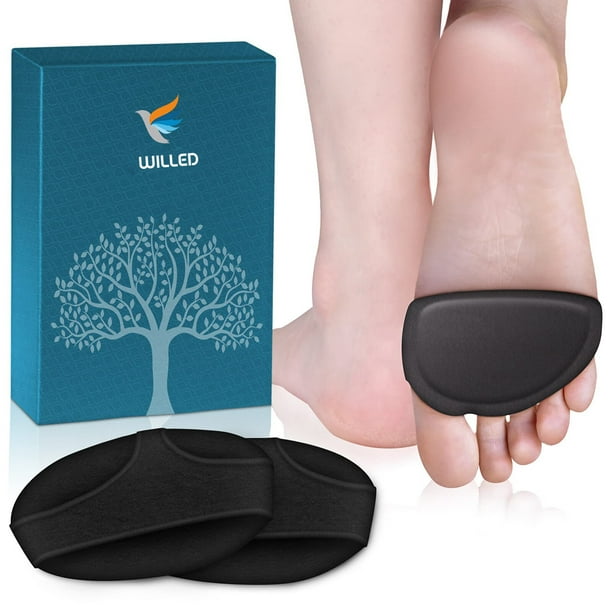 WILLED Metatarsal Pads for Women and Men, Ball of Foot Cushions with