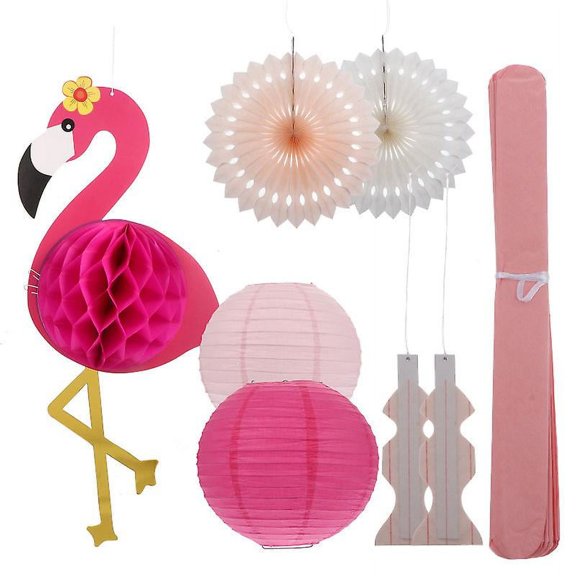 1set Flamingo Honeycomb Pendant