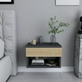 thumbnail image 3 of Bosfori Jamot Floating Nightstand Anthracite - White, 3 of 5
