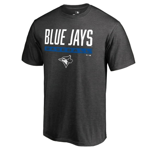 Men's Ash Toronto Blue Jays Win Stripe T-Shirt