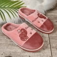 thumbnail image 5 of Dakaela Plush Animal Slippers for Women Men Winter Warm Couple House Shoes Non Slip Bedroom Slides, 5 of 7