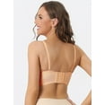 thumbnail image 2 of Unique Bargains Women's Strapless Bras Wirefree Adjustable Straps Push-up Removable Pads Bralette Beige XS, 2 of 6