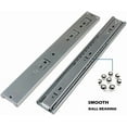 thumbnail image 3 of Gobrico Hardware 12-inch 55 lb, 3Folds Hydraulic Soft and Self Close Full Extension Ball Bearing Drawer Slides 12inch Drawer Slides 1Pair - Zinc Plated Steel, 3 of 8