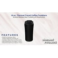 thumbnail image 2 of 16 oz. Thermal Travel Coffee Tumblers - 6 pack - Black, 2 of 5