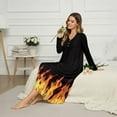 thumbnail image 2 of Psesaysky Xms Santa Claus Print Nightgowns for Women Soft Long Sleeve Sleep Shirt Womens Loose Sleepwear Comfy Loungewear Plus Size Nightshirts, 2XL, 2 of 7