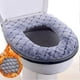 thumbnail image 1 of Toilet seat cover, washable soft warm bathroom cushionGrey, 1 of 4