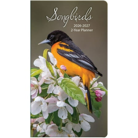 Turner Licensing, Songbirds 2 Year 2026 Pocket Planner, 3.63'' X 6.38'', 12-Month Calendar with Stapled Binding