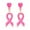 B, variant on Cancer Awareness Earrings Pink Ribbon Earrings for Women, Ribbon Drop Earrings Cancer_Survivor Support Jewelry Cancer Awareness Accessories Gifts for Women (A)