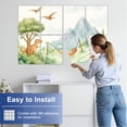 thumbnail image 5 of Classroom 8 Pack Art Acoustic Panels Sound Absorbing Cute Cartoon Dinosaurs Playing Mountains Trees Soft Pastel Decorative Soundproof Wall Panels Self Adhesive for Nursery Kids Game Room 48"x32", 5 of 7