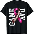 thumbnail image 1 of Game Day Football Ribbon Design Ribbon Football Sports Support Unisex T-Shirt GS1136, up to size 5XL, 1 of 4