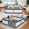 thumbnail image 4 of Babyeap Baby Playpen Large Play Yard Fence for Toddlers,71"x50" Dark Gray, 4 of 6