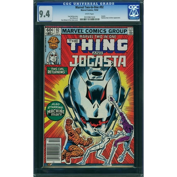 Marvel Two-In-One #92 - CGC 9.4 Comic Book