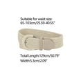 thumbnail image 3 of INSPIRE CHIC Women's Woven Waist Belts Dress Metal Buckle Wide Braided Belts Beige 129cm, 3 of 4