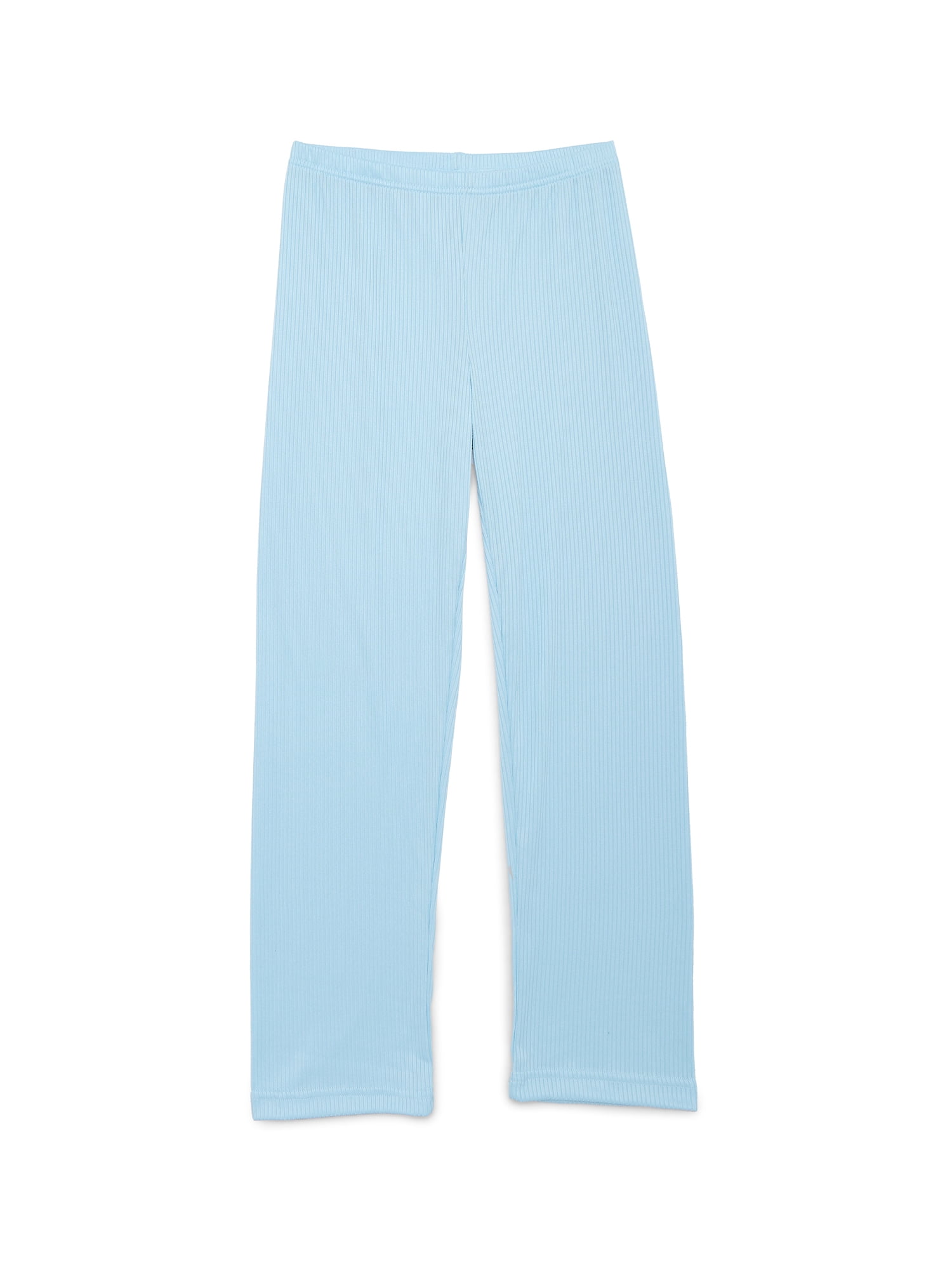 Catherine Malandrino Girls Ribbed Short Sleeve Top, Pants with Bonus Headband 3-Piece Pajama Sleep Set, Sizes 5-16