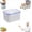 Blue S, variant on 4-in-1 Fruit Storage Containers for Fridge, Transparent Plastic Food Box with Removable Colander & Airtraid Seal, Stackable Produce Saver