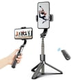 thumbnail image 1 of 3 in 1 Phone Gimbal Stabilizer Selfie Stick Tripod 86cm 5-Section with Remote Shutter Phone Clamp Smart Rotatable Compatible with Smartphones, 1 of 7