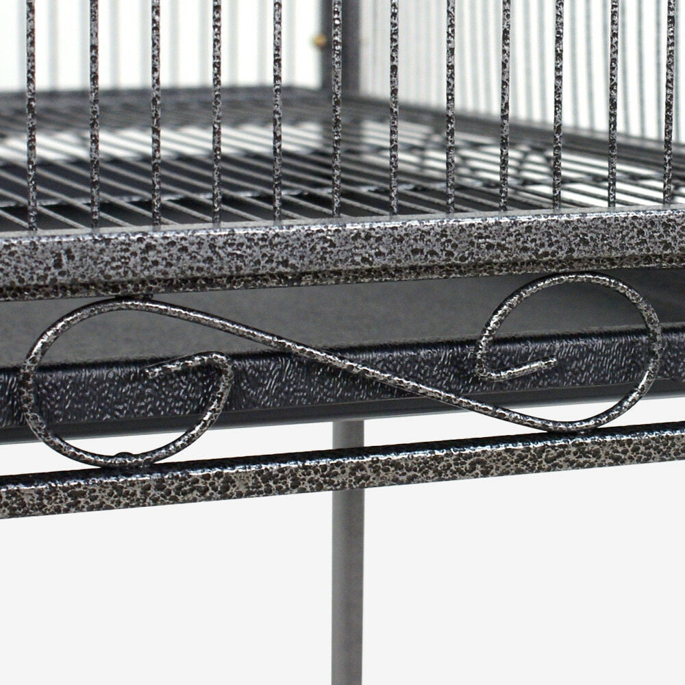 Bird Cage For Small To Medium Size Birds Such As Parrots, Finch, Macaw, or Cockatiels With Wheels
