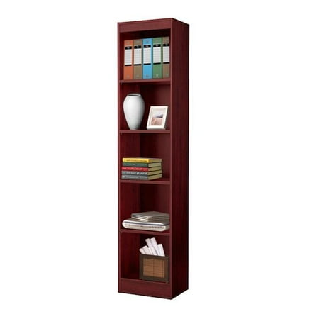 Hodedah Hid24 Mahogany Four Shelf Bookcase Walmart Canada