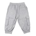 thumbnail image 4 of 3/4 Joggers for Men Multi Pockets Summer Drawstring Elastic Waist Outdoor 3/4 Cargo Sweatpant for Workout, 4 of 9