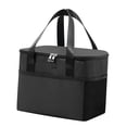 thumbnail image 4 of Large Insulated Bag Shopping Bag Dish Handbag Durable Keep Cookware Fresh black, 4 of 9