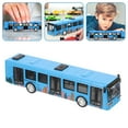 thumbnail image 1 of LEEYNEER Autobus Jouet Blanc Autobus Urbain Modèle Bleu Alliage 1 Pce Jouet Éducatif Jeu Intérieur, 1 of 8