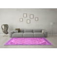 thumbnail image 3 of Ahgly Company Indoor Round Abstract Purple Modern Area Rugs, 7' Round, 3 of 4
