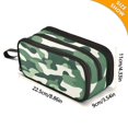 thumbnail image 4 of FORMRS Pencil Case with 3 Compartments Zipper Pouch, Elementary School Level and up, Light Green Camouflage Design, 4 of 8