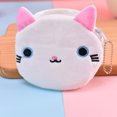 thumbnail image 3 of Coin Pouch, Cat Cartoon Pattern Plush Coin Purse  for Children, 3 of 7