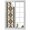 Brown, variant on Southwest Geometric Window Privacy Film, Brown Mexican Aztec Boho Tribal Static Cling UV Sun Blocking Heat Control Window Tint Day and Night, Non-Adhesive One Way Windows Privacy Cover 17.7''x78.7''