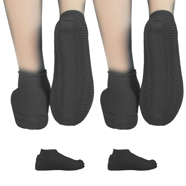 Reusable Rain Snow Boot Shoe Covers, Waterproof Rain Socks, Silicone