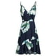 thumbnail image 3 of Vestido HUOGUO, sin mangas, cuello en V, estampado casual, para mujer, 3 of 5