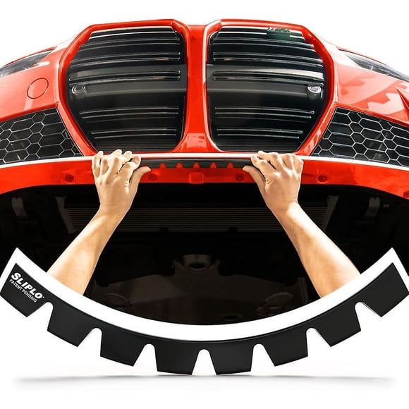 Sliplo Ultra Universal Front Bumper Skid Plate Bumper Guard for lowered cars, carbon fiber splitters and aftermarket bumper lips, a