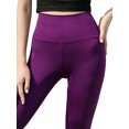 thumbnail image 6 of WLJ Women Solid Color High Waisted Flared Wide Leg Yoga Pants, 6 of 7