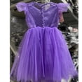 thumbnail image 3 of Little Flower Girl Tulle Tutu Dress Flutter Sleeve Princess Birthday Dress for 12M-8T, 3 of 5