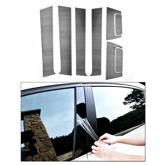 8xBlack PC SIde Door Casement Pillar Cover Trim for Honda for HRV 2016-2020