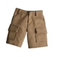 thumbnail image 4 of Figura de acción Pantalones cortos Vestir Coleccionable Casual Miniatura Ropa Atuendo Caqui, 4 of 9