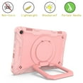 thumbnail image 6 of Dteck Case for All-New Kindle Fire HD 8 Tablet(10th Generation 2020 Release) & Fire HD 8 Plus, 3 in 1 Hybrid Rugged Shockproof Handle Kickstand Case with Shoulder Strap, Rosegold, 6 of 9