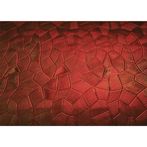 Ahgly Company Machine Washable Indoor Rectangle Transitional Tomato Red Area Rugs, 2' x 3'