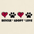 thumbnail image 3 of CafePress - Rescue*Adopt*Love T Shirt - Light T-Shirt - CP, 3 of 4