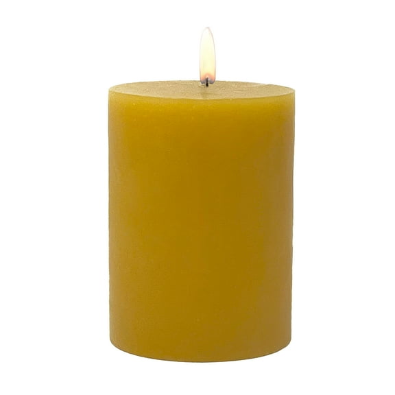 Mainstays Single Wick 3" x 4" Pillar Candle, Unscented, Orange