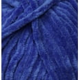 thumbnail image 2 of Estako Velvet (3- Skeins Pack) Chenille Blanket amigurumi Yarn for Crocheting and Knitting Super Bulky 3x100 gr (3x132 yds) (1240 - Royal Blue), 2 of 7
