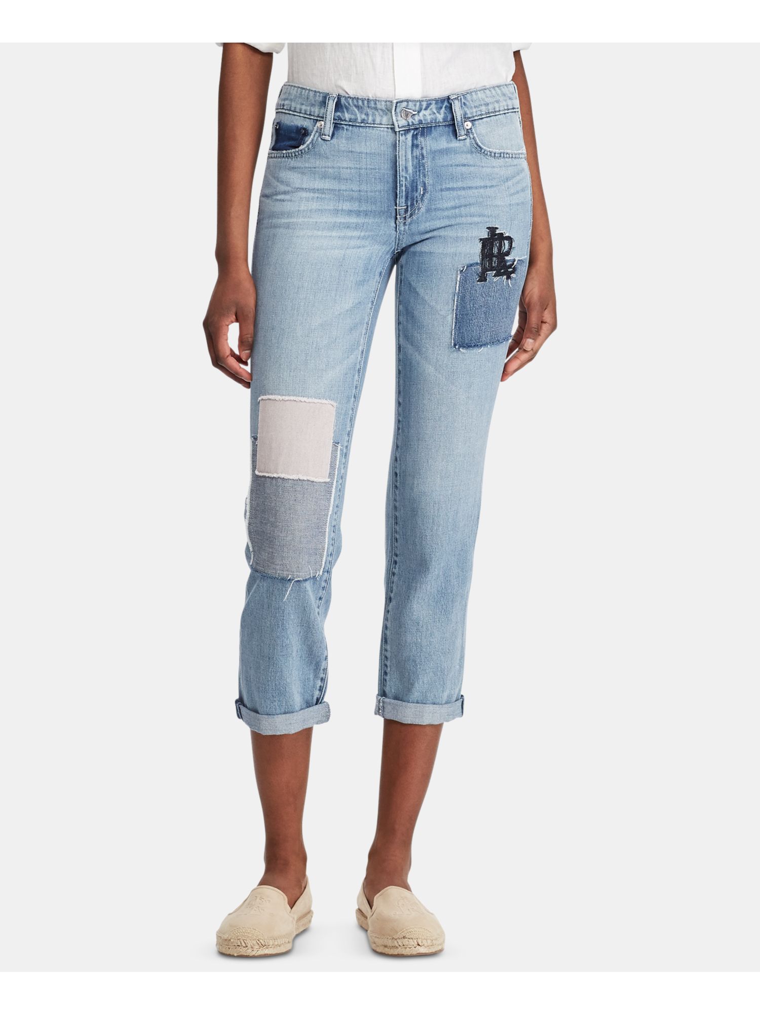 RALPH LAUREN Womens Navy Capri Jeans 