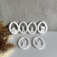 thumbnail image 5 of Easter Bunny Plaster Rabbit Pendant Keychain Epoxy Resin For DIY Crafting, 5 of 5