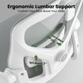 thumbnail image 5 of DECMAY Ergonomic Office Chair with Headrest, High Back Desk Chair with Lumbar Support & Flip-up Arms, 5 of 9